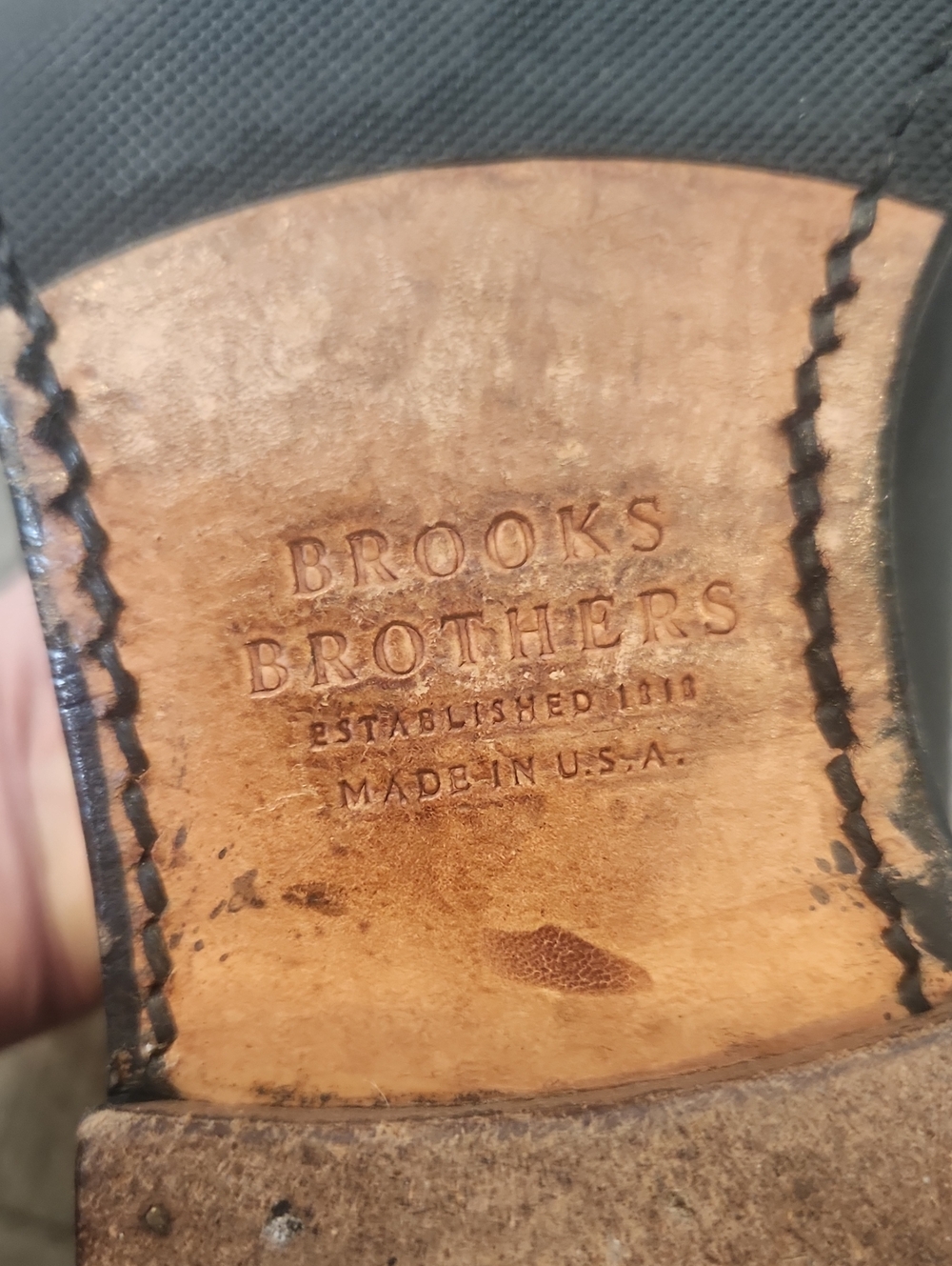 Brooks Brothers Men's Black Leather Loafers Size 10.5 - Picture 8 of 15